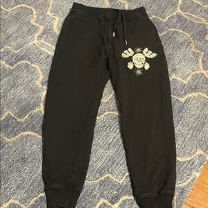 Alexander McQueen Black Graphic Track Joggers